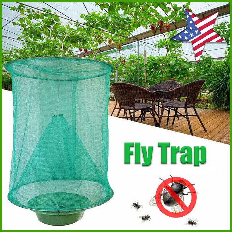 The Ranch Fly Trap Reusable Outdoor Fly Trap Killer Bug Cage Net Catcher Catch
