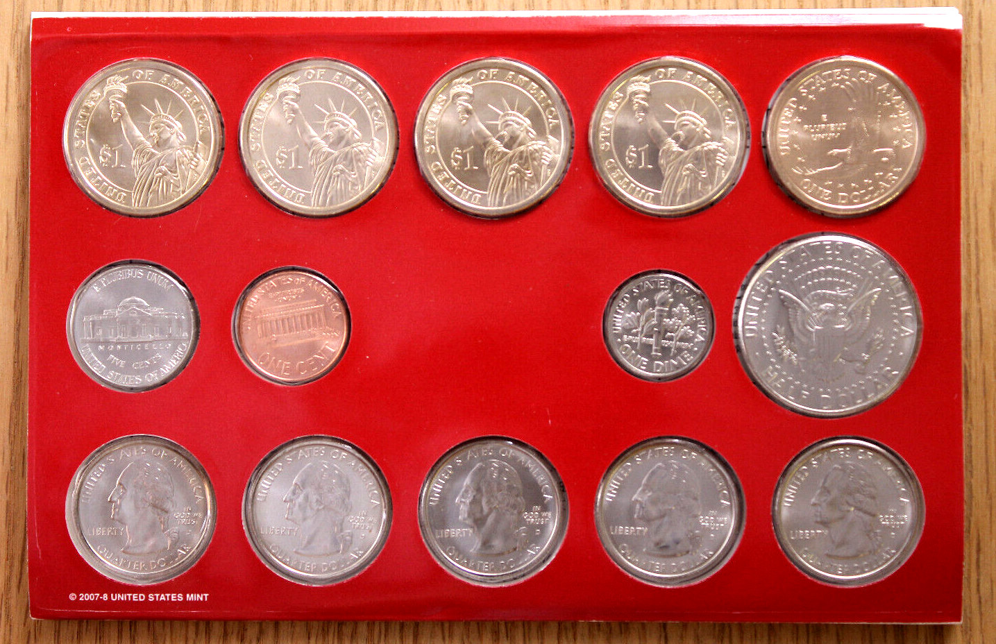 2008 Mint Set - Uncirculated Coins - 28-Coin Set - P & D