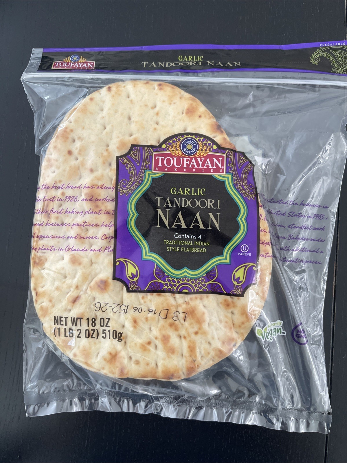 Toufayan Original Tandoori Naan 2 Pack