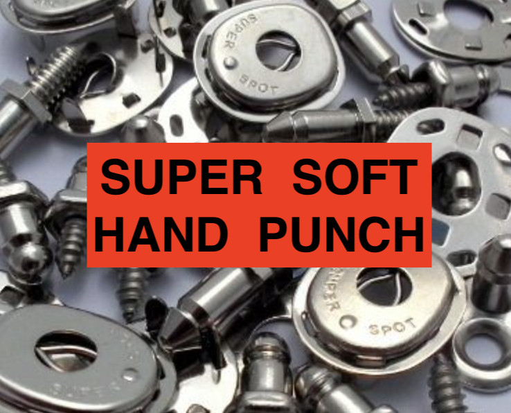 Super Spot Fastener Hand Punch Cutting Die Vintage Car and Boat Cover Upholstery