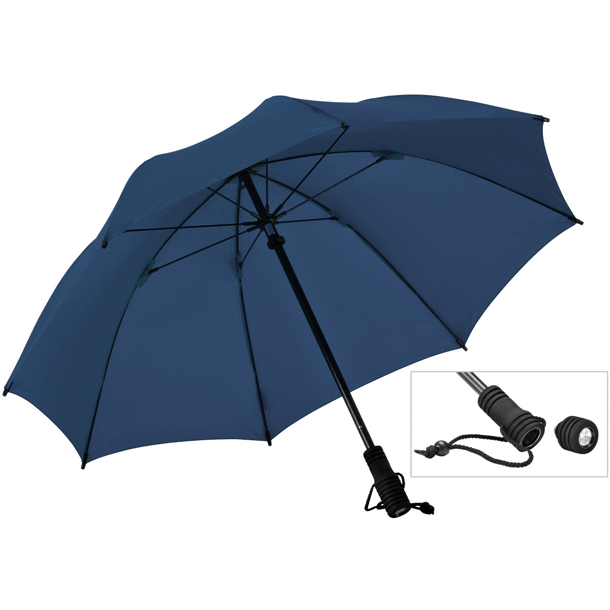 EuroSCHIRM Swing Flashlight Umbrella (Navy Blue) Trekking Hiking Lightweight
