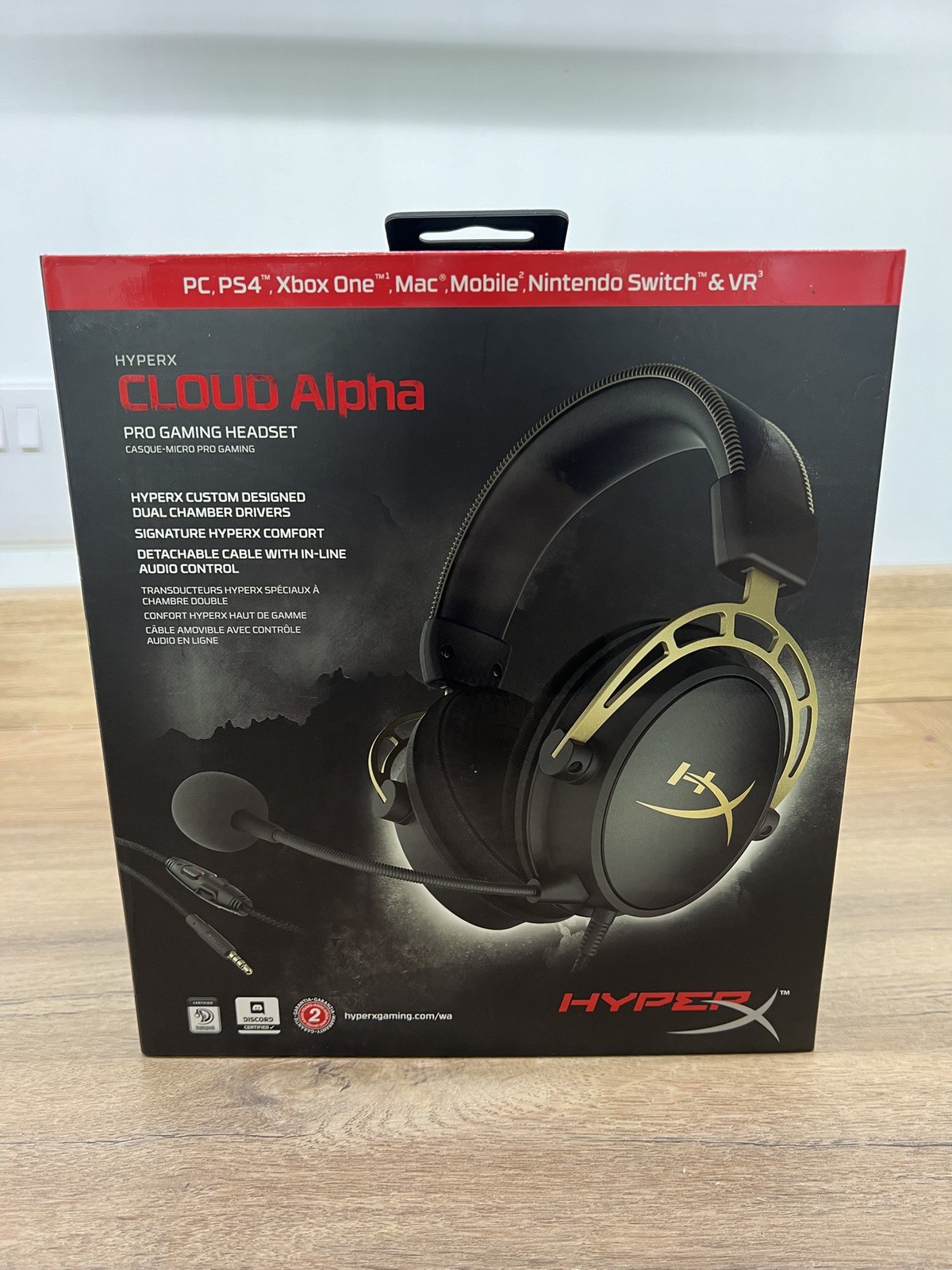 HYPERX Cloud Alpha Gaming Headset Gold Limited Edition Sealed