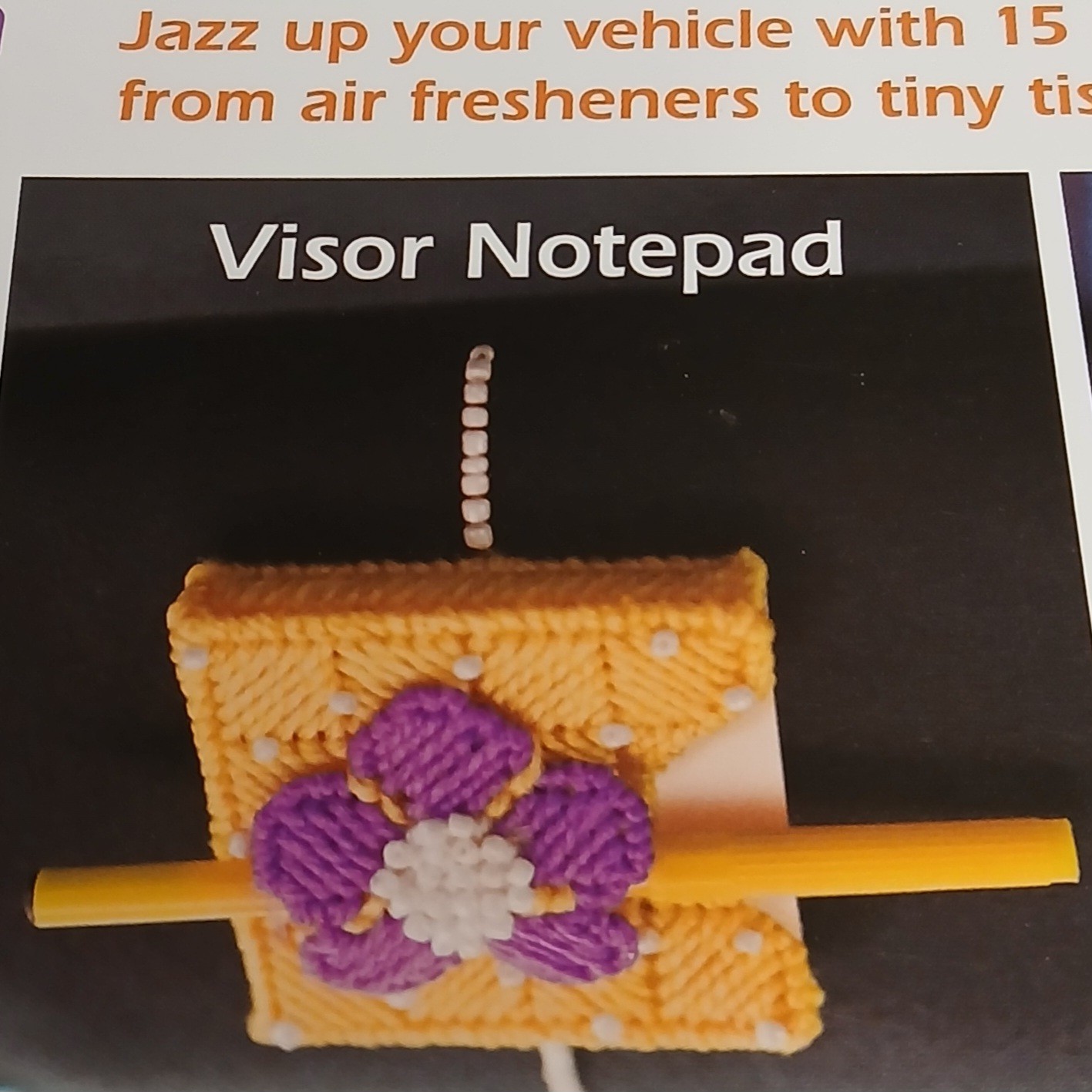Needlecraft Plastic Canvas Car Accessories Patterns 15 Designs By Debra Arch
