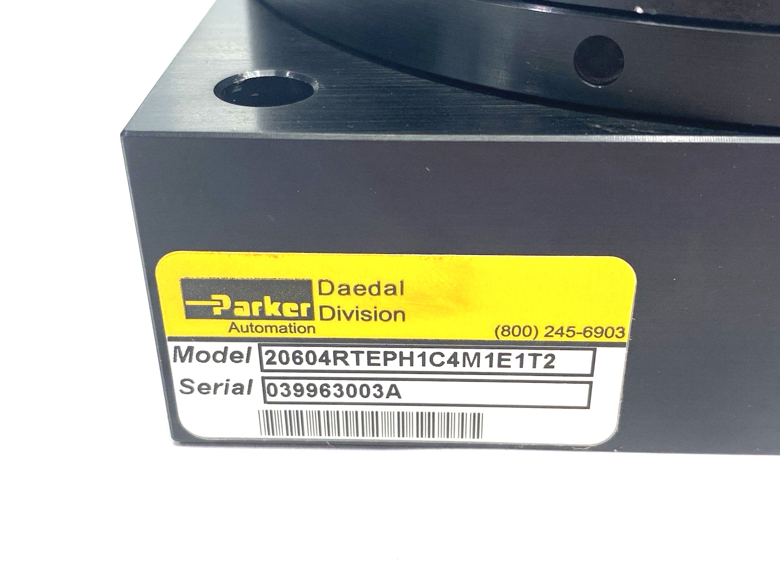 Parker 20604RTEPH1C4M1E1T2 Precision Worm Gear Rotary Table