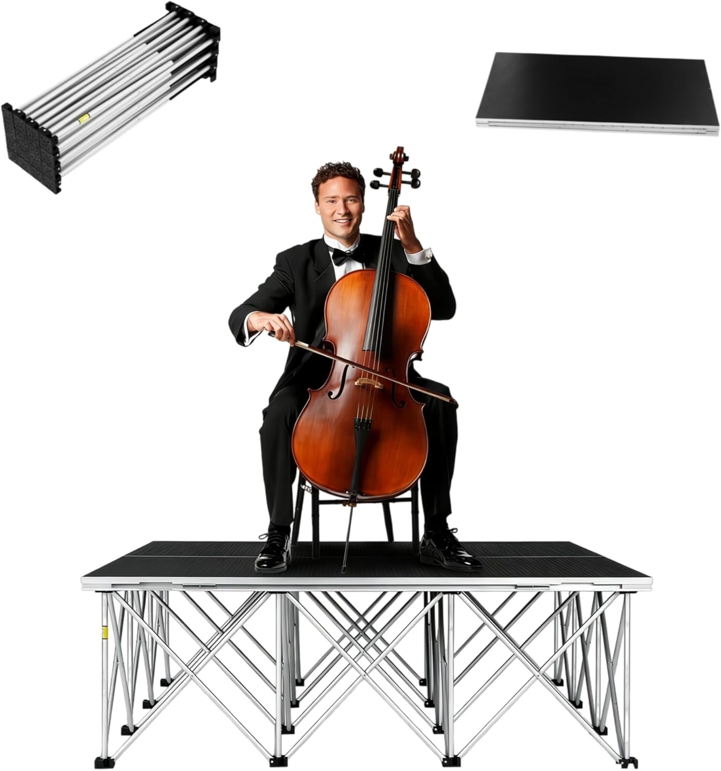 Folding Portable Stage Platform 4x4 Foldable Stage Platform Modular Unit 700Kg