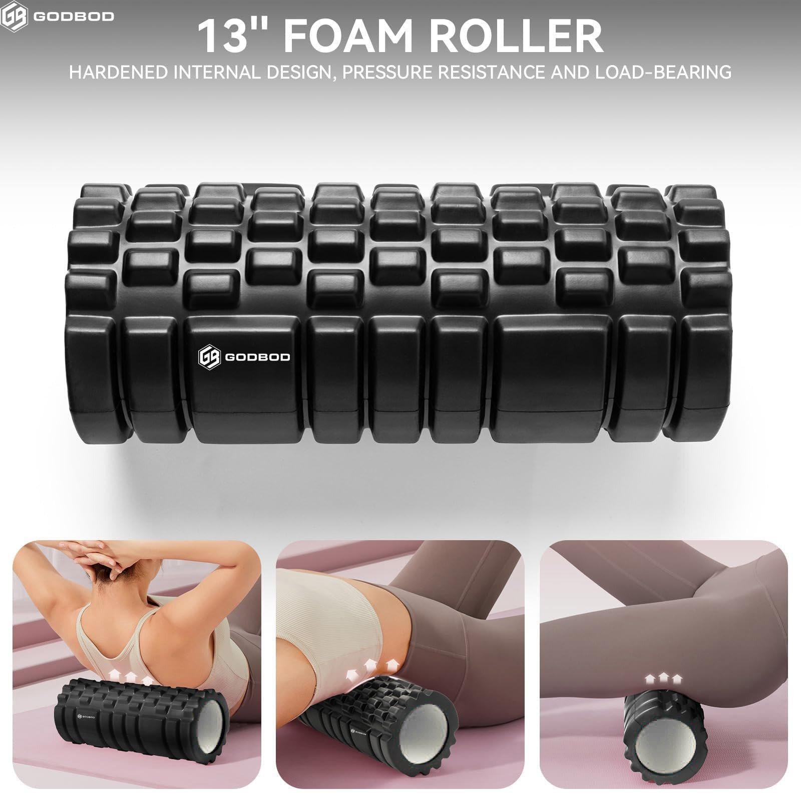 Foam Roller Deep Tissue Medium Density Muscle Massager Myofascial Trigger