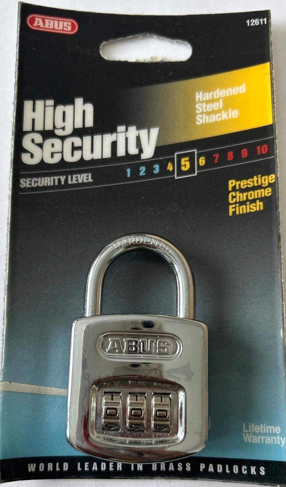 ABUS 160/40C All Weather Resettable Combination Padlock 3-Dial 40mm NOS