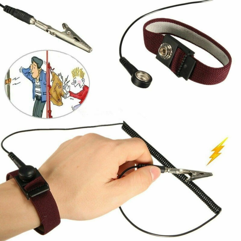 Adjustable Anti Static ESD Wrist Strap Discharge Ground Bracelet Electronic F
