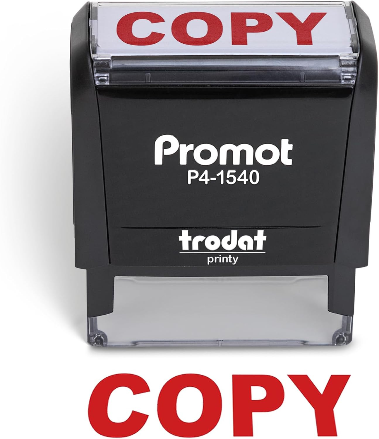Copy Self Inking Rubber Stamp - Refillable Stampers for Office - Business, Accou