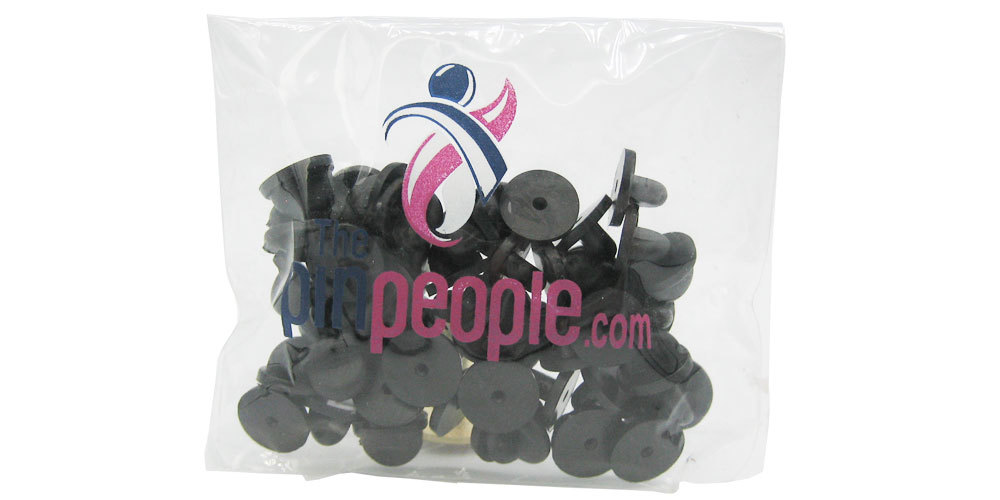 Wholesale Lot "100" RUBBER PIN BACKS