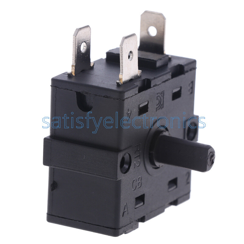 Electric Room Heater 3 Pin 5Pin Rotary Switch Selector AC 250V 16A NEW