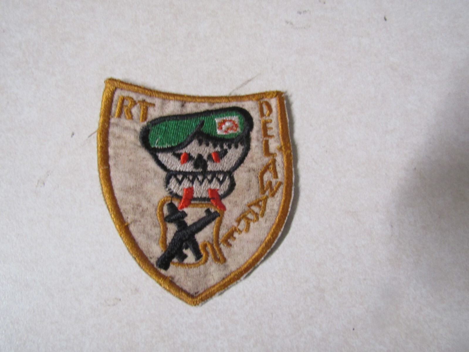 MILITARY PATCH OLD VIETNAM ERA SPECIAL FORCES RECON TEAM CCC RT DELAWARE