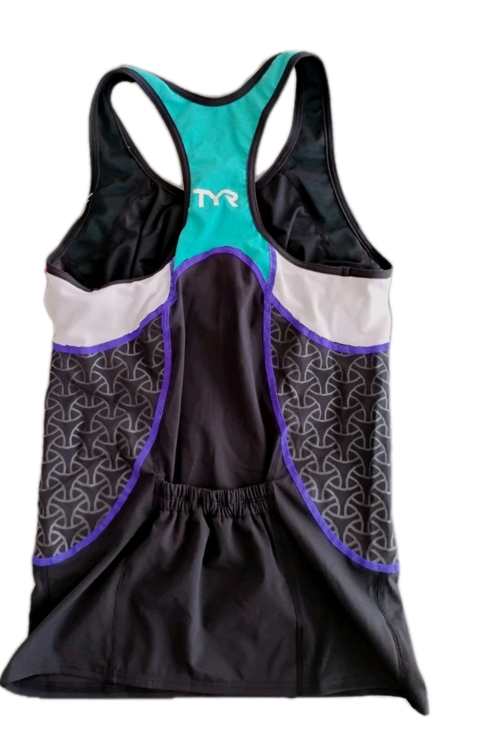 TYR Women's XS Tri Tank Top Competitor Black Turquoise NWT Free Shipping