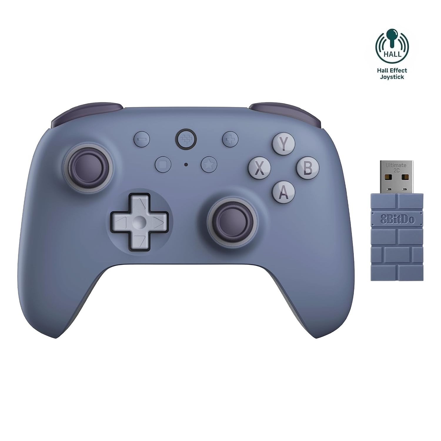 8BitDo Ultimate 2C Wireless 2.4G Hall Effect Gamepad Windows Android Blue