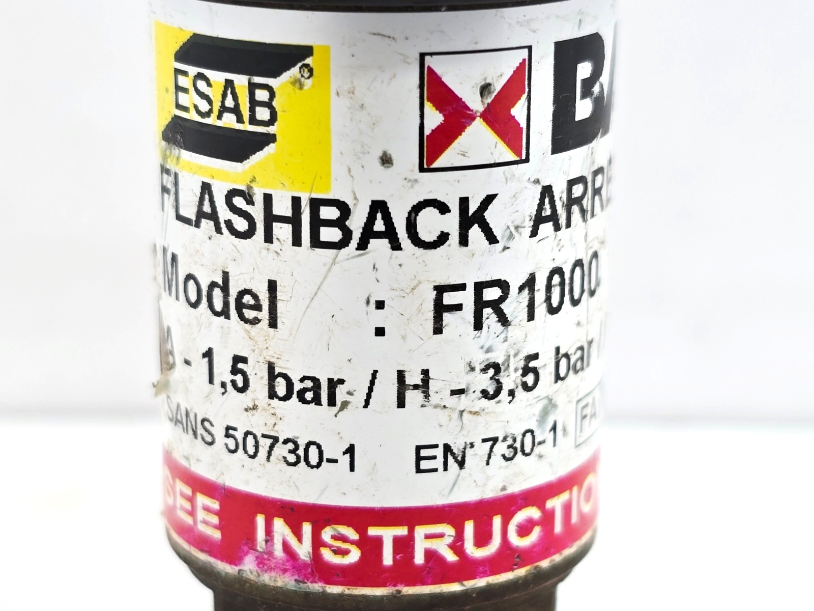 FR1000 ESAB FLASHBACK ARRESTOR (FUEL GAS) RESETTABLE