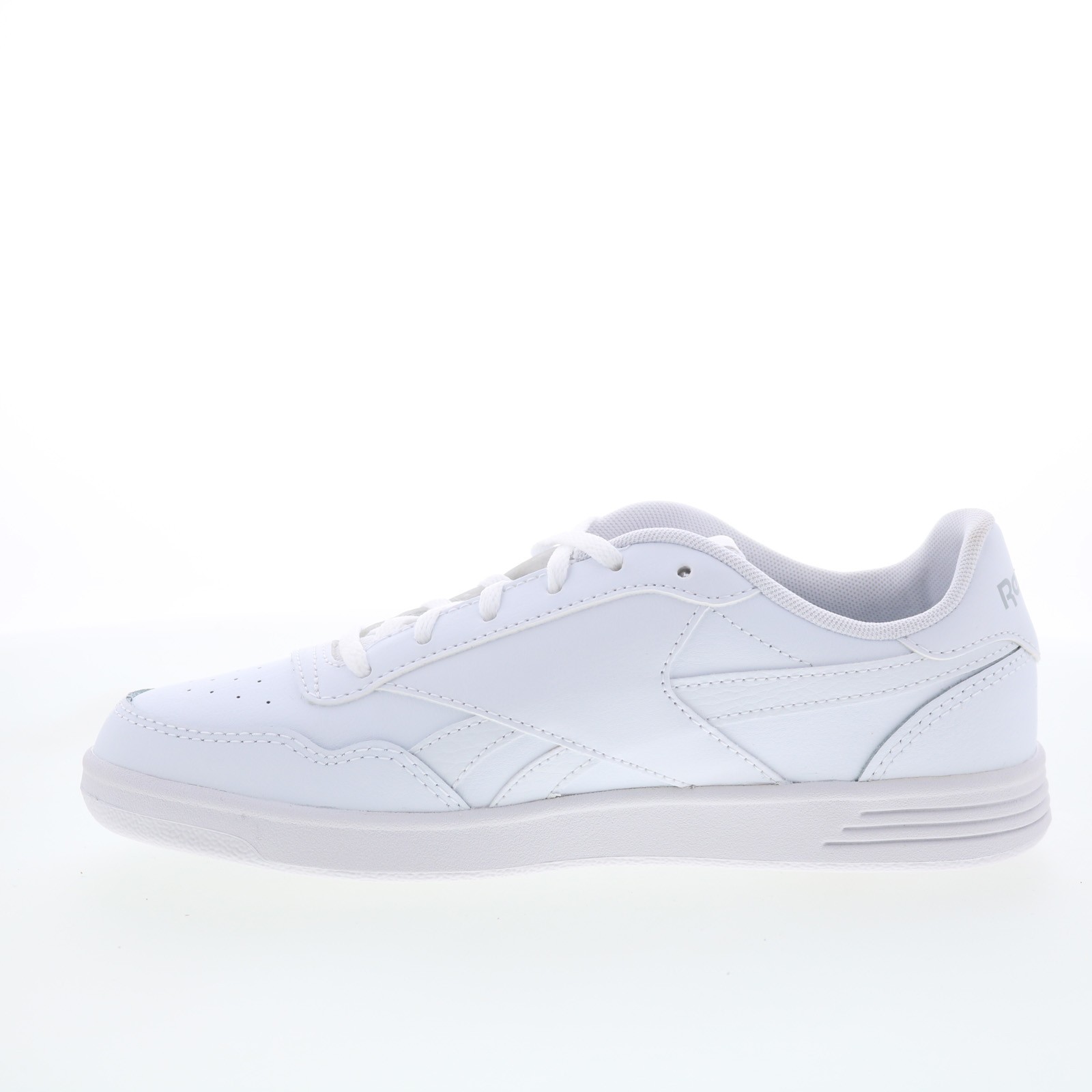 Reebok Court Advance Womens White Leather Lace Up Lifestyle Sneakers Shoes