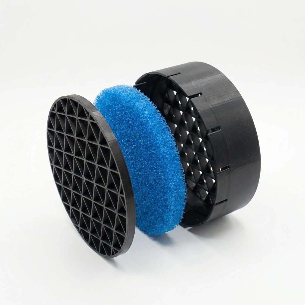 Filter for External Mining Air Cooling with Inline Fan, 6-Inch Dust Filter