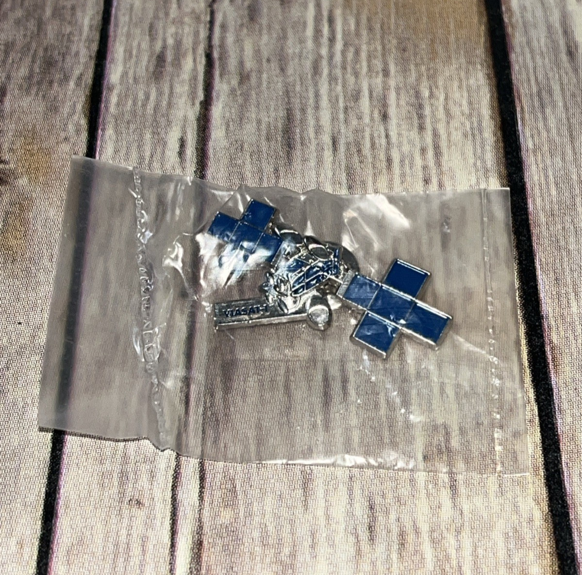VIASAT-1 Commercial Communications Satellite Enamel Lapel Pin