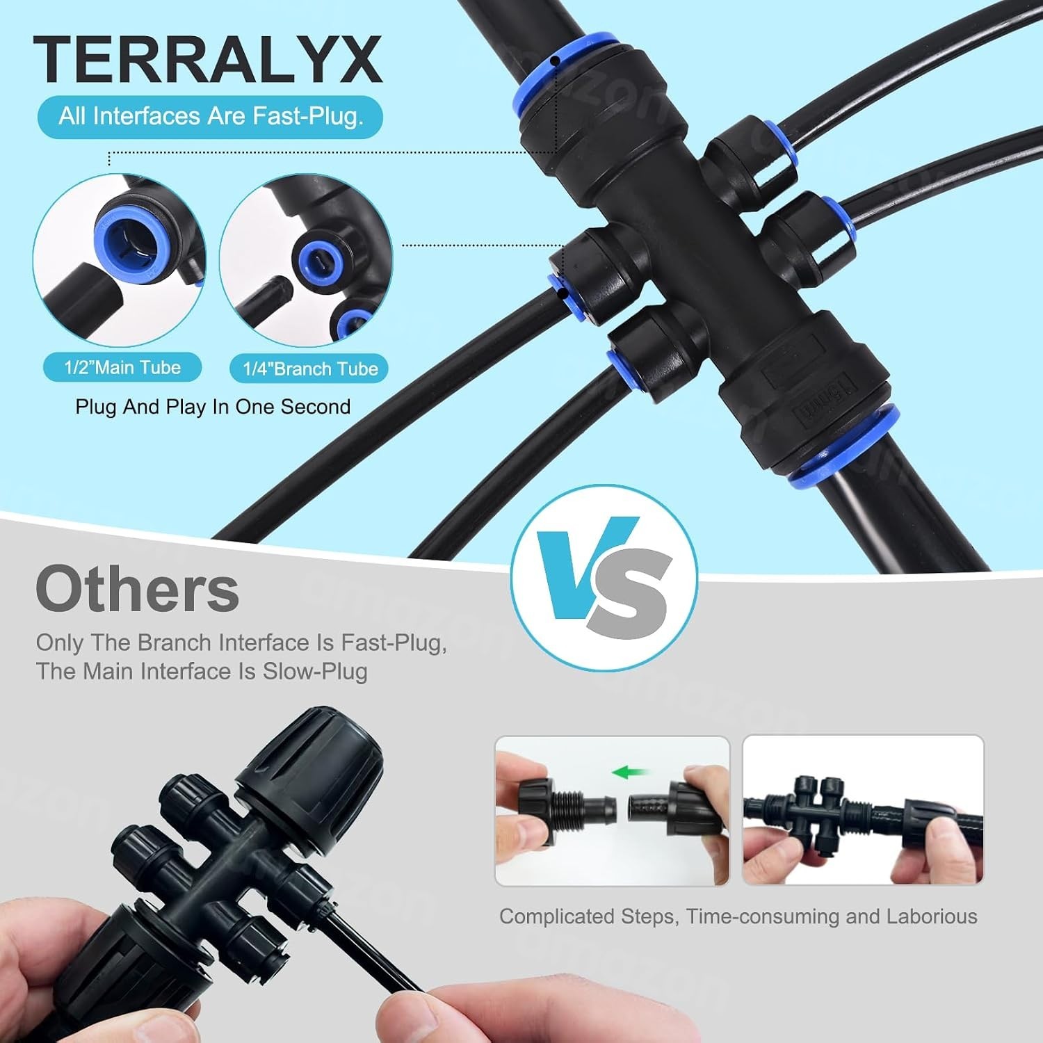 Advanced Drip Irrigation Kit: 230ft with Quick-Connect for Efficient Watering