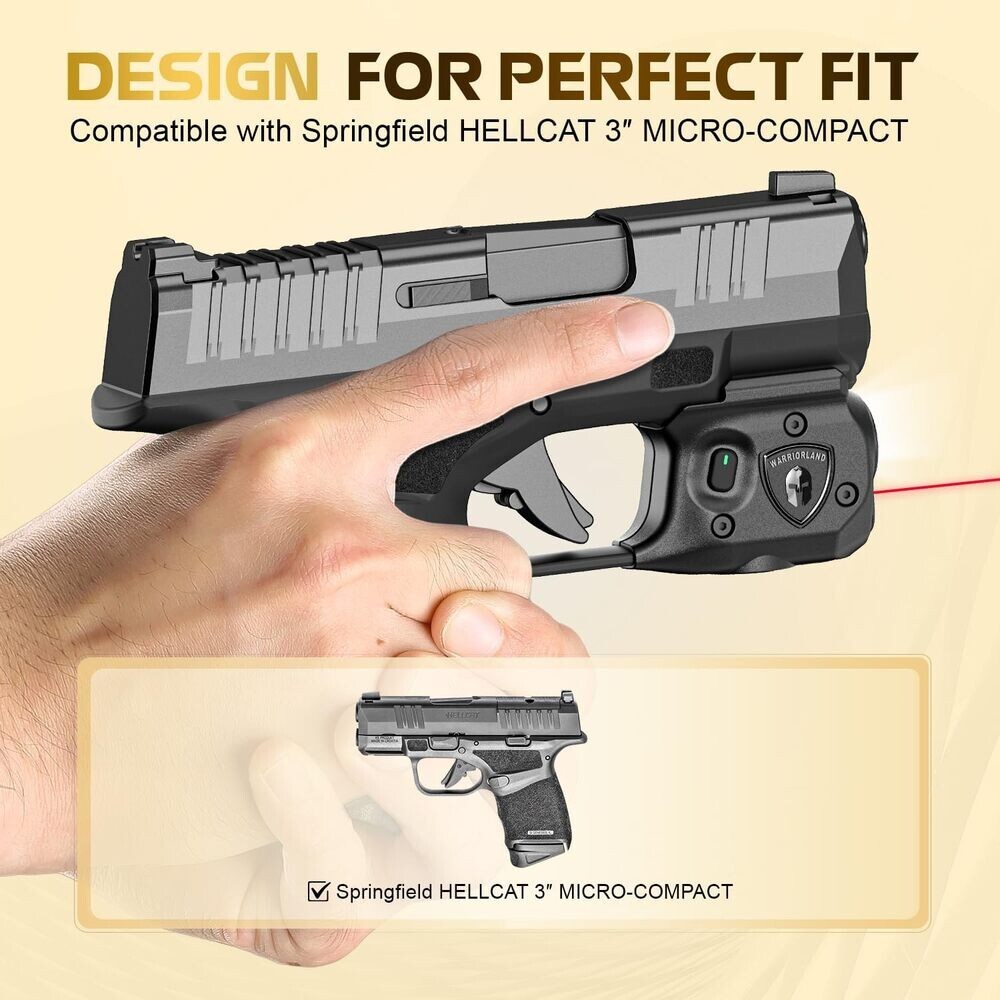 TSG Red Laser Sight-Weapon Light-Holster Combo Fits: Springfield Hellcat