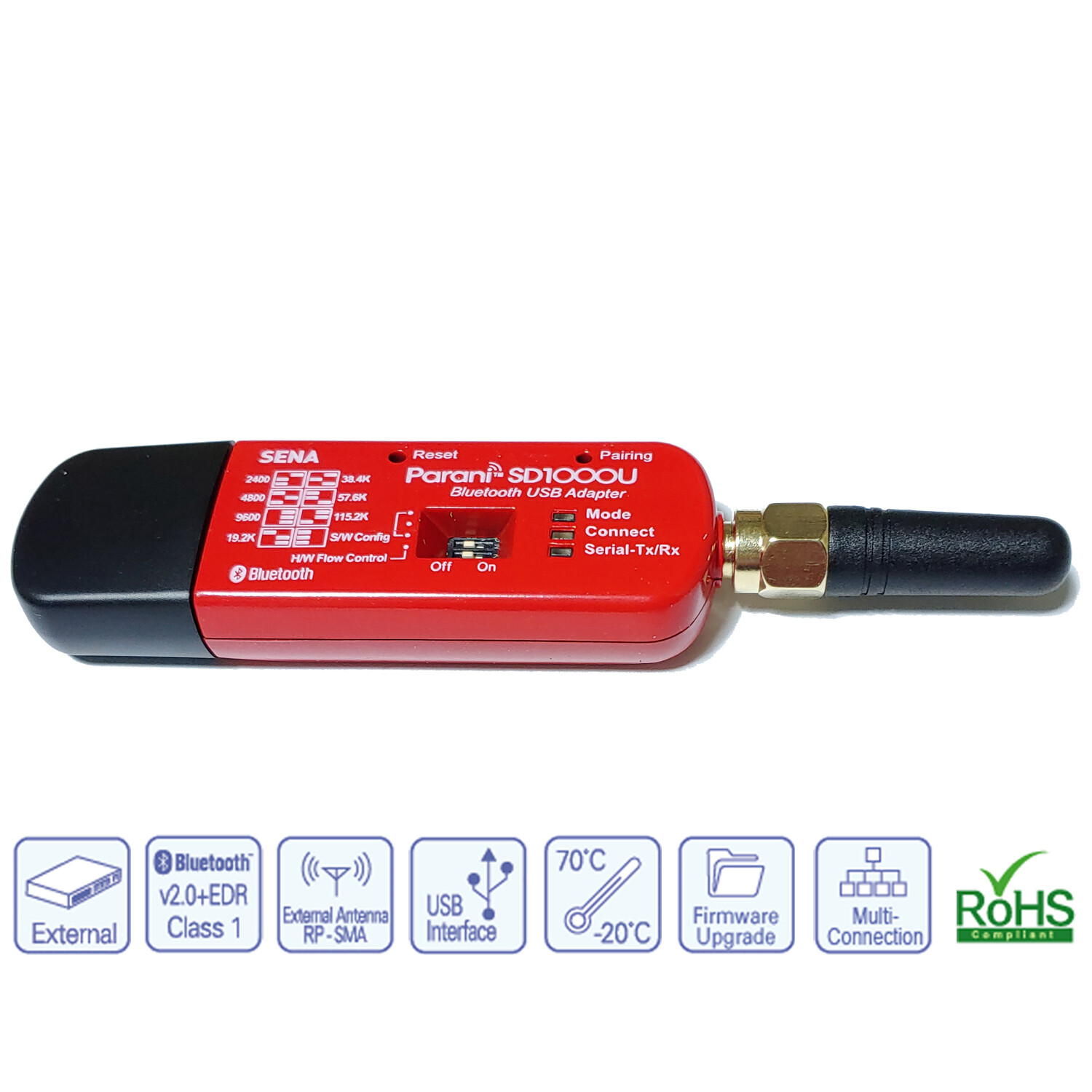 SENA Parani SD1000U Wireless Class1 Type Adapter 300M USB Interface