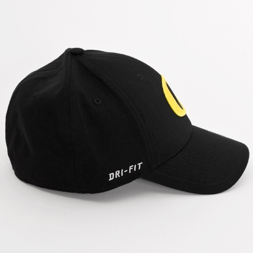 Nike Oregon Logo DriFIT Swoosh Flex Black Hat One Size 0267