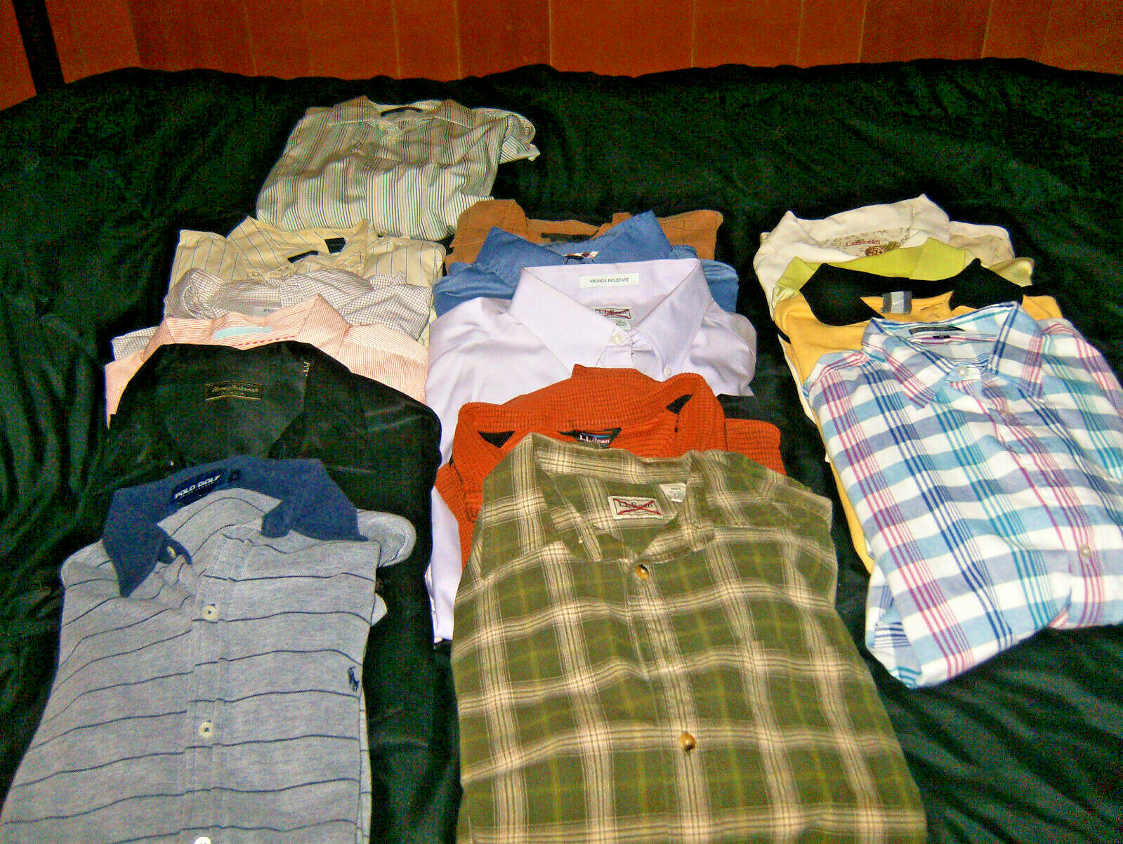 Quality Brand Mens 15 Shirt Resell Lot-LL Bean,Brook Bro.,Tommy Bahama,Polo Etc