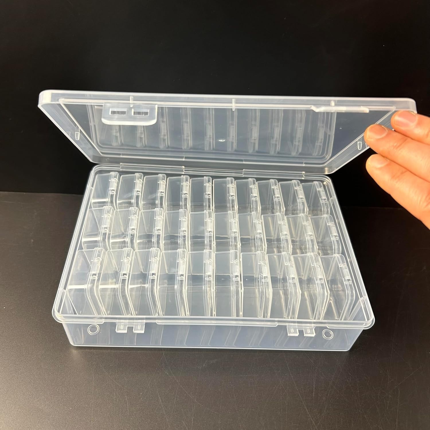 Bead Storage Organizers 31Pcs- Mini Storage Boxes with Hinged 9" x 7" x 2"