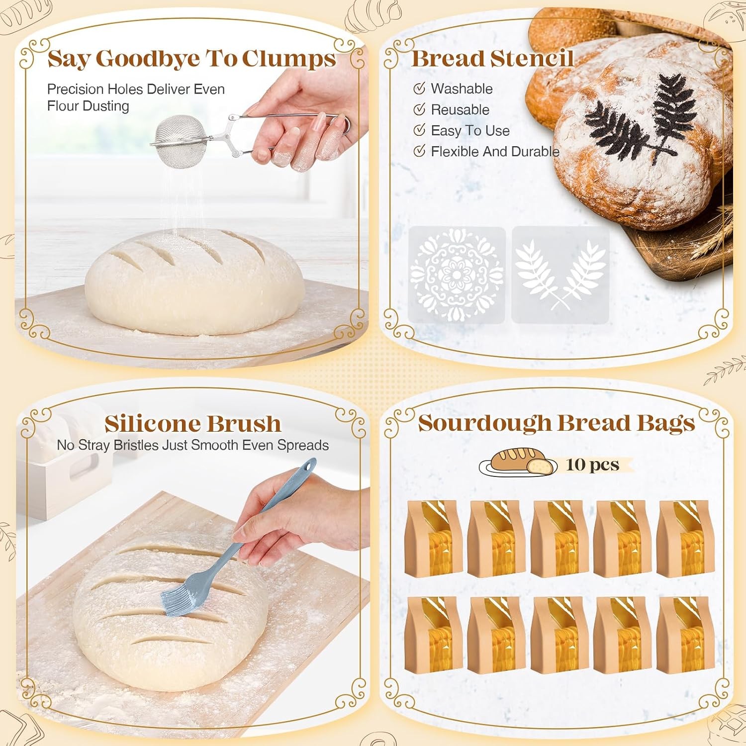Sourdough Starter Kit Sourdough Bread Baking Supplies Bread Proofing Basket