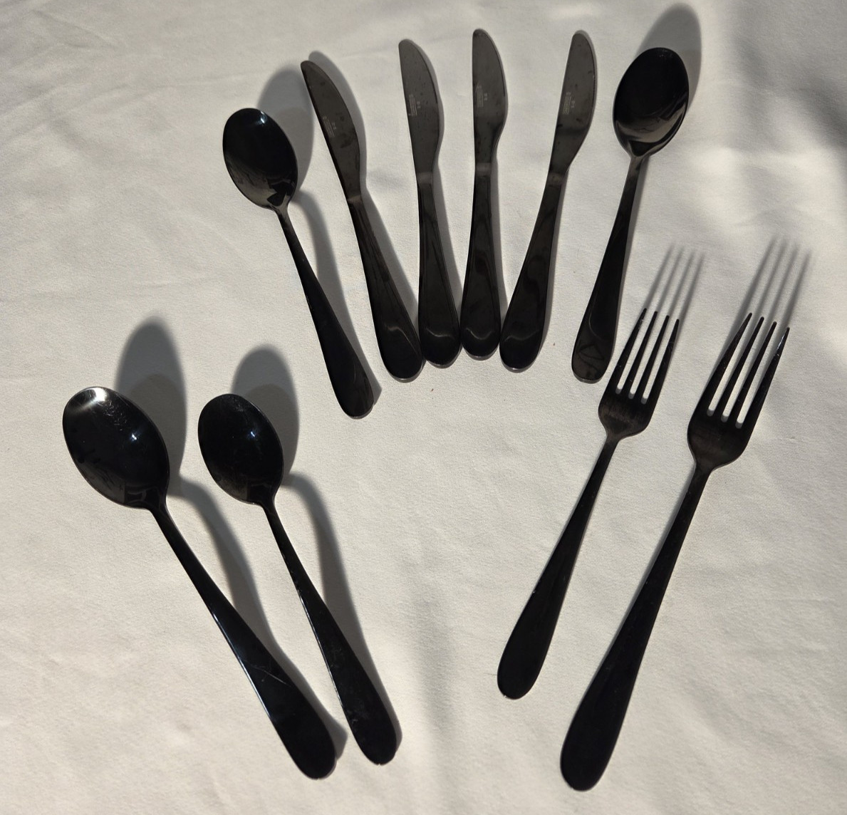CAMBRIDGE BLACK STAINLESS FLATWARE MISCELLEANOUS SET