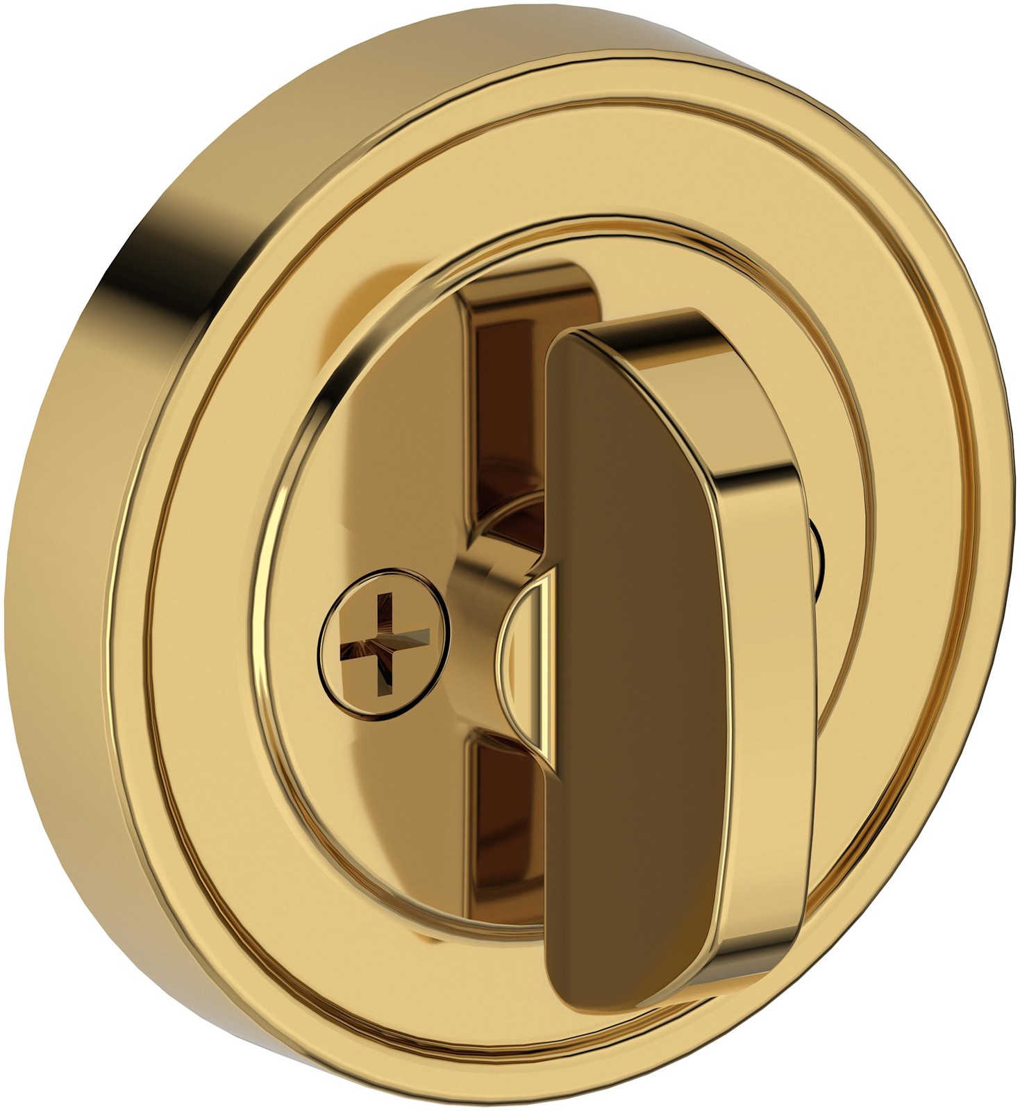 Baldwin SC.RRD Recessed Round Solid Brass Single Cylinder Keyed - Brass