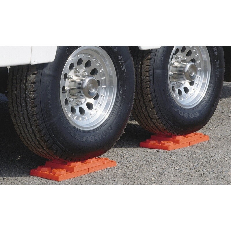 RV Leveling Blocks 10 Pack Interlocking Levelers W/ Carry Bag Trailers New