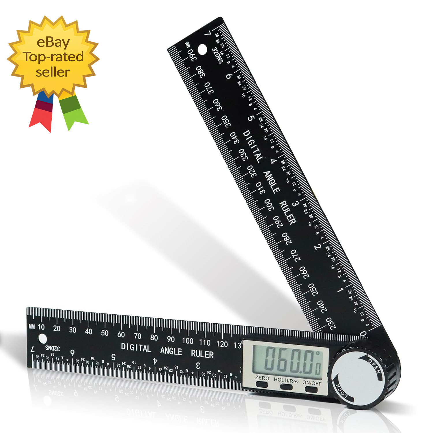 Digital Angle Finder Protractor 7 Inch 200mm Angle Gauge Ruler Woodworking Tool