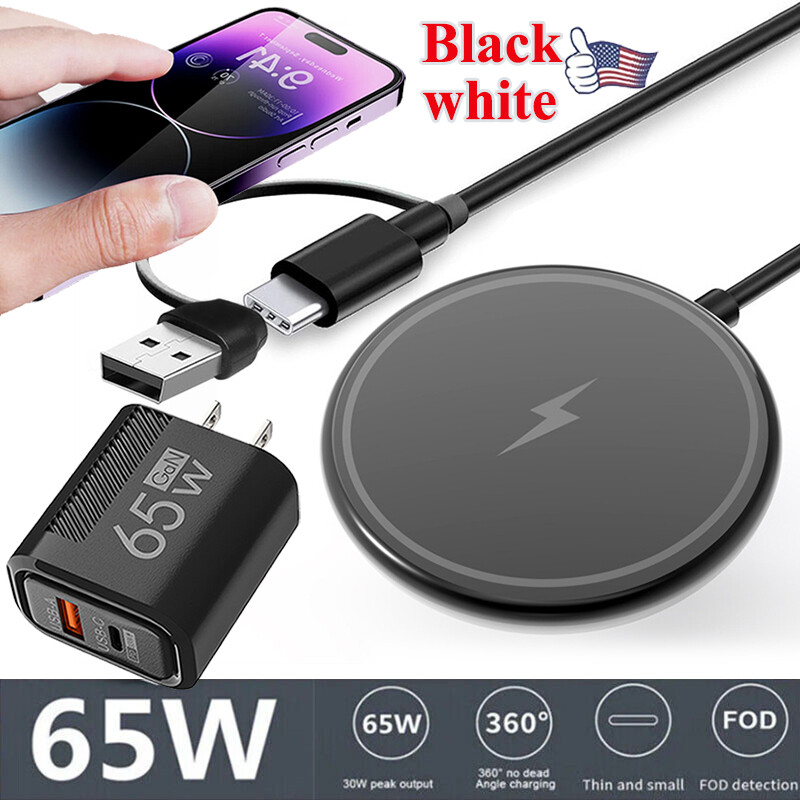 65W Wireless Charger Fast Charge Pad For Samsung Galaxy Note 20 Ultra 10 Plus 5G