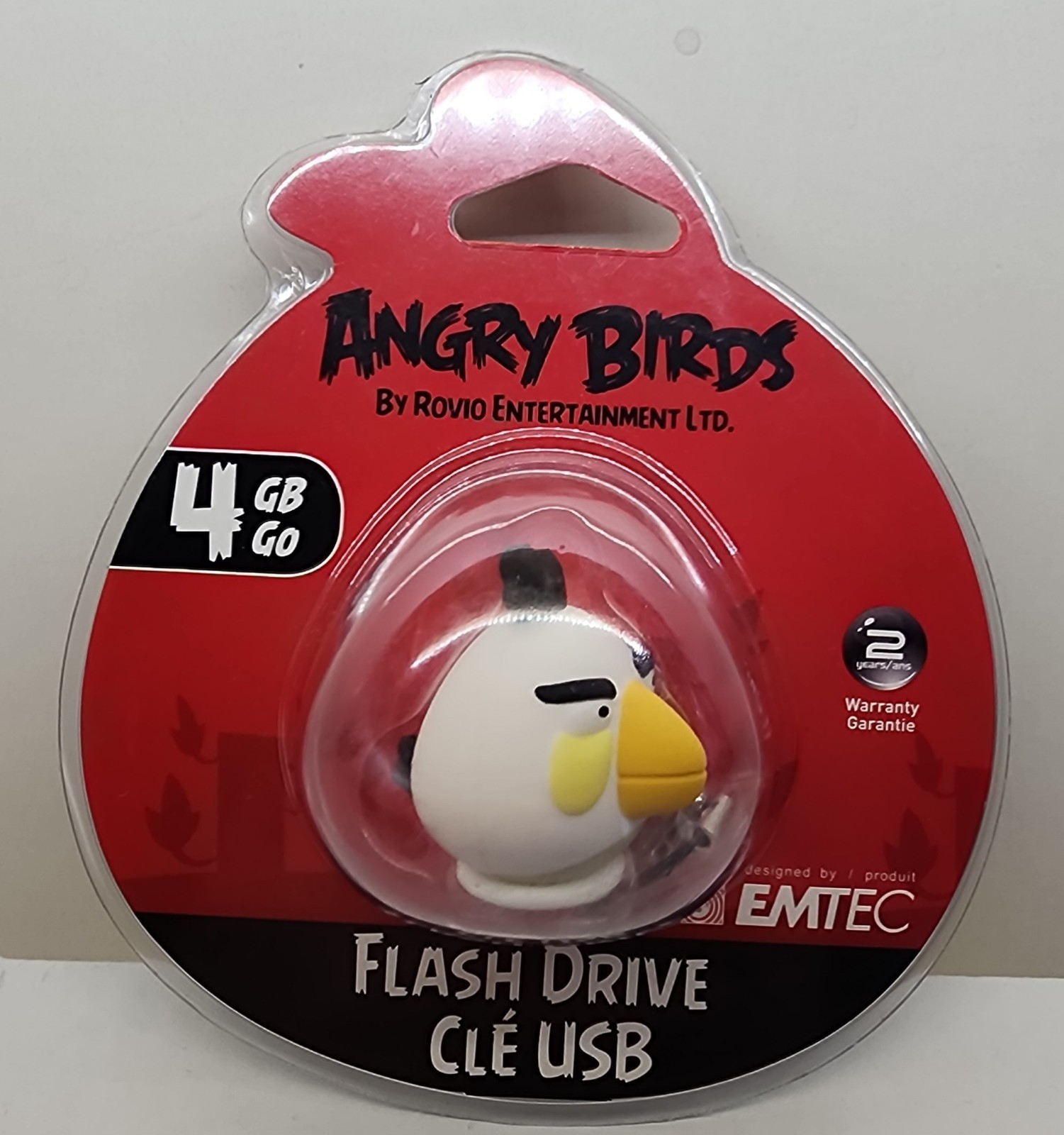 EMTEC Angry Birds 4GB Flash Drive White Bird Matilda Brand New Sealed