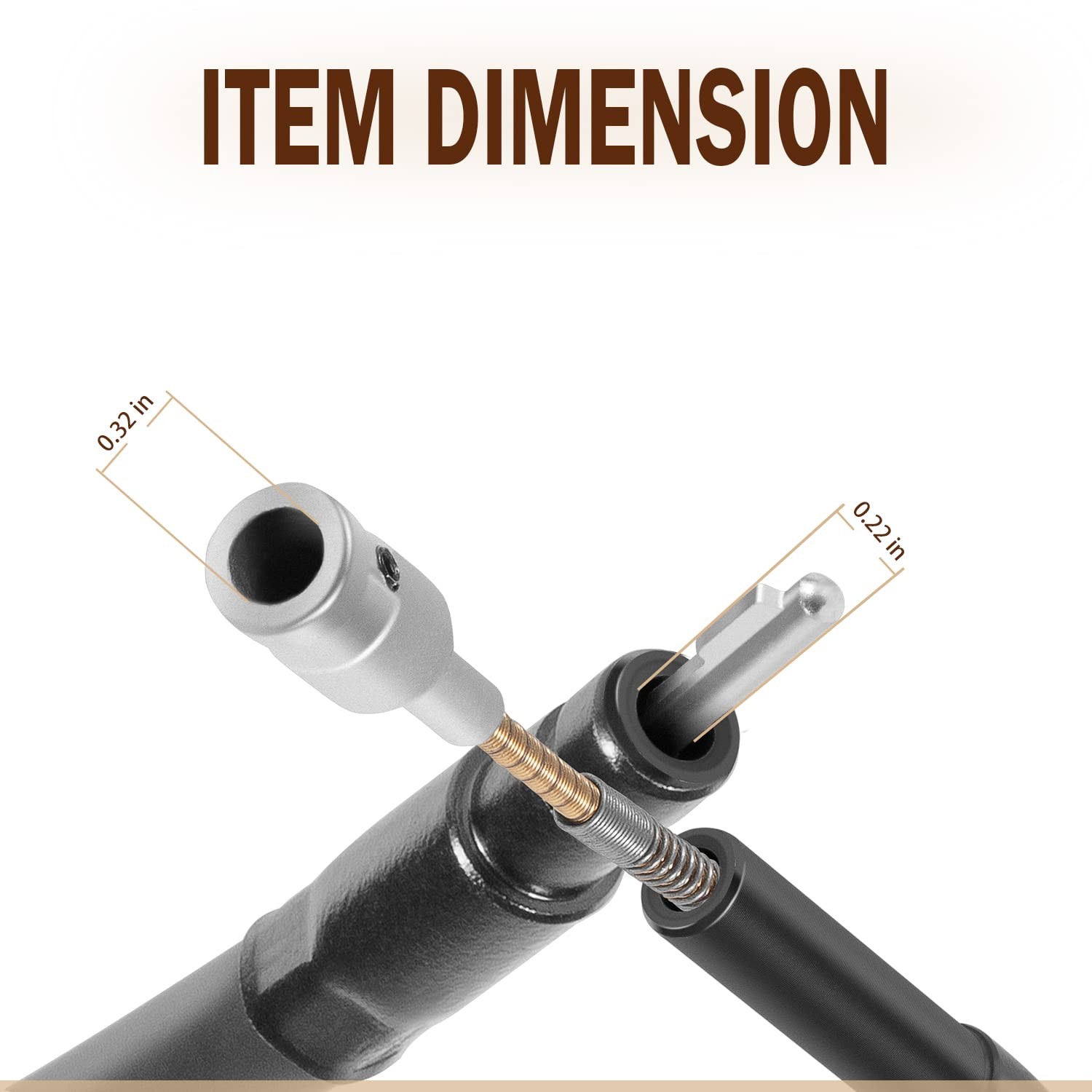 Replacement for Foredom Flexshaft Inner Shaft & Outer Sheath Set for CC LR S ...