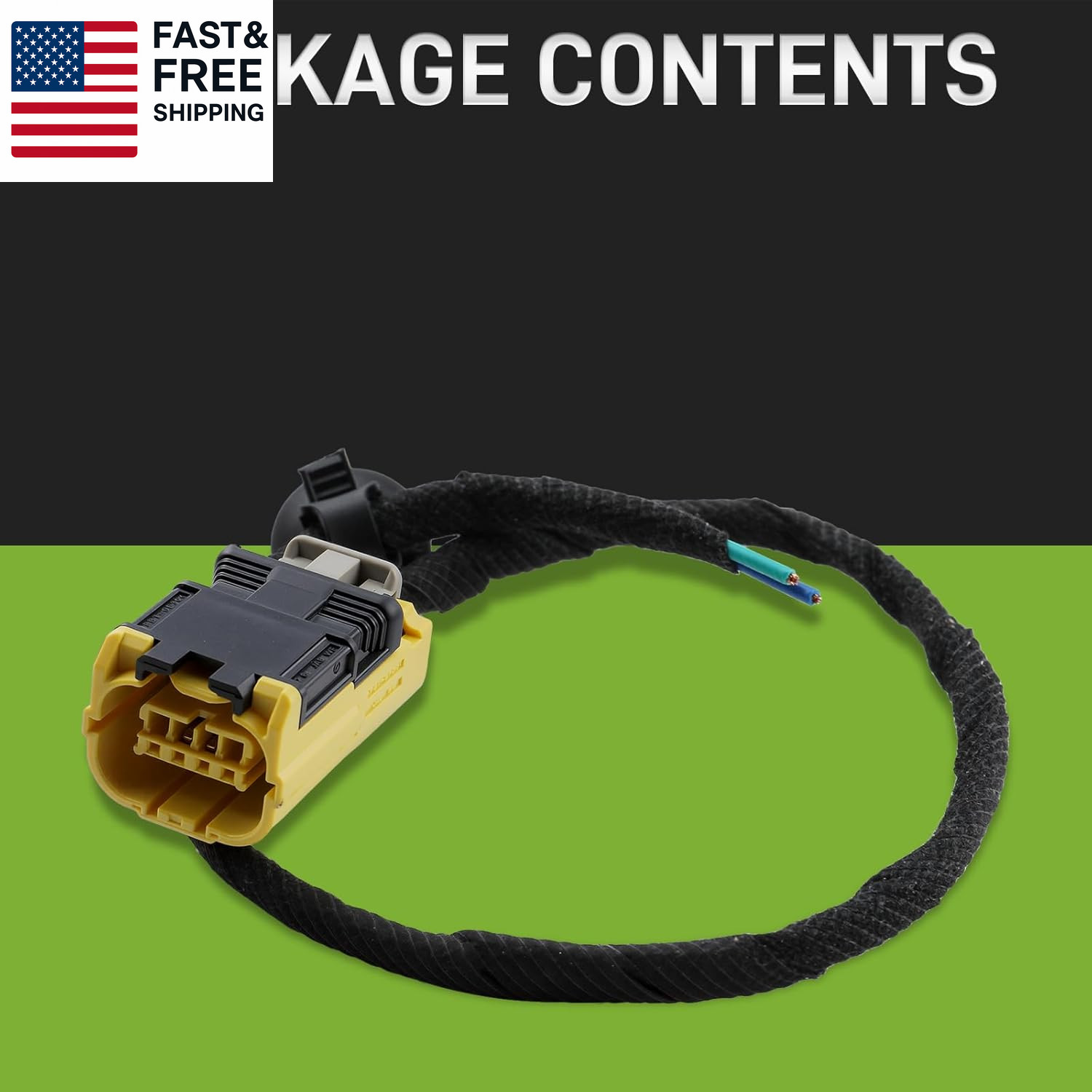 Front Impact Sensor Pigtail Connector Plug Wiring Harness Compatible with Hond