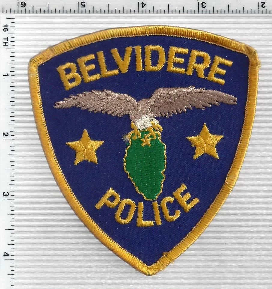 Belvidere Police  (Illinois)  3rd Issue  Shoulder Patch