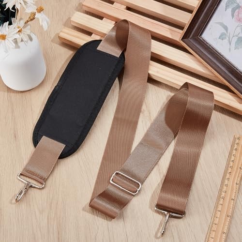 Shoulder Strap with Thick Padded 156cm Universal Replacement Laptop Camel
