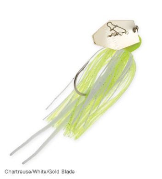 Z-Man Original ChatterBait 3/8 oz Jig Chartreuse White Gold Blade CB38-61
