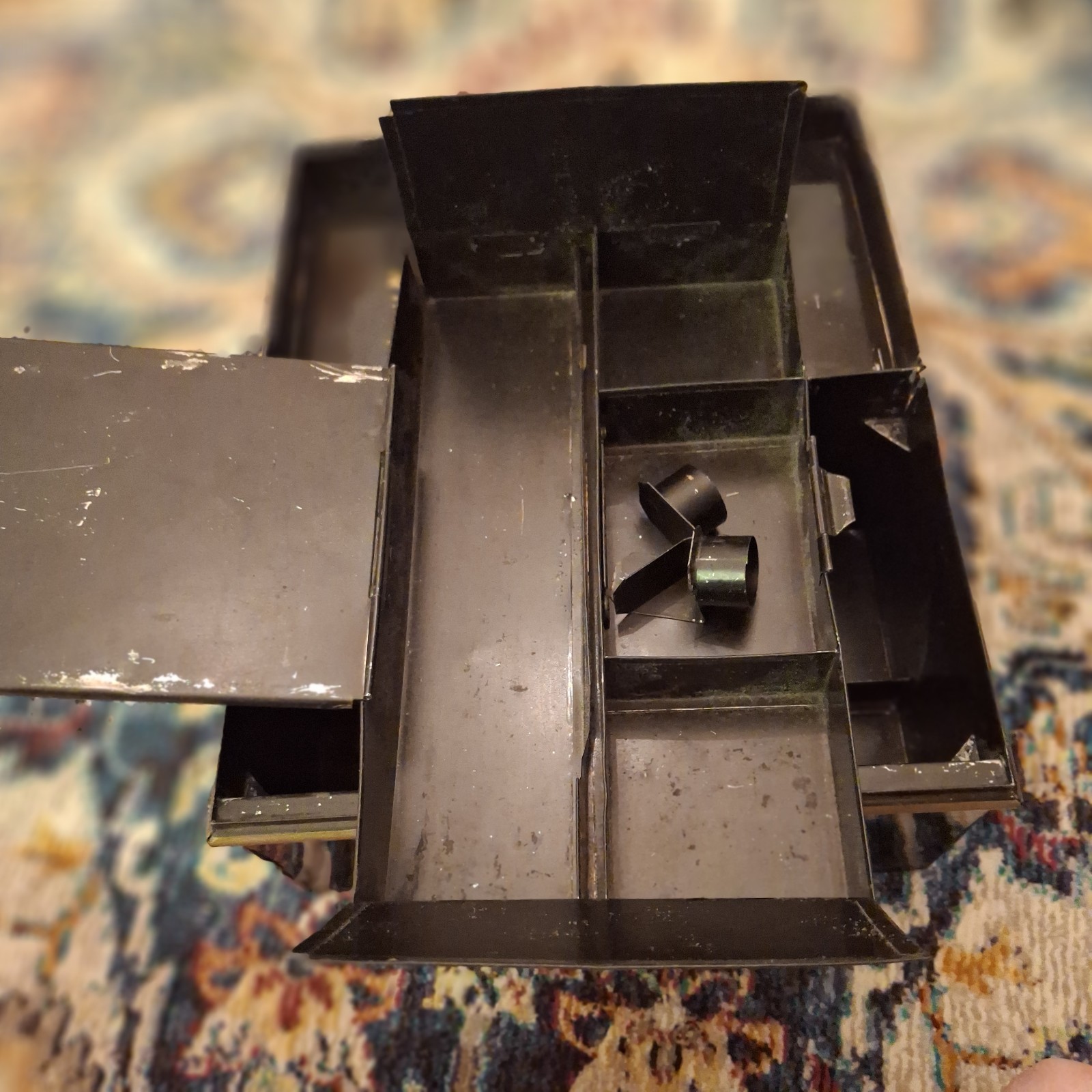M. STEIN Metal Makeup Lockbox C. 1910 - RARE