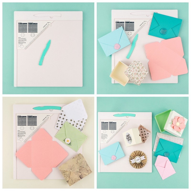 12x12" Multi-Purpose Scoring Board Envelope Gift Box Maker Scoring Tools