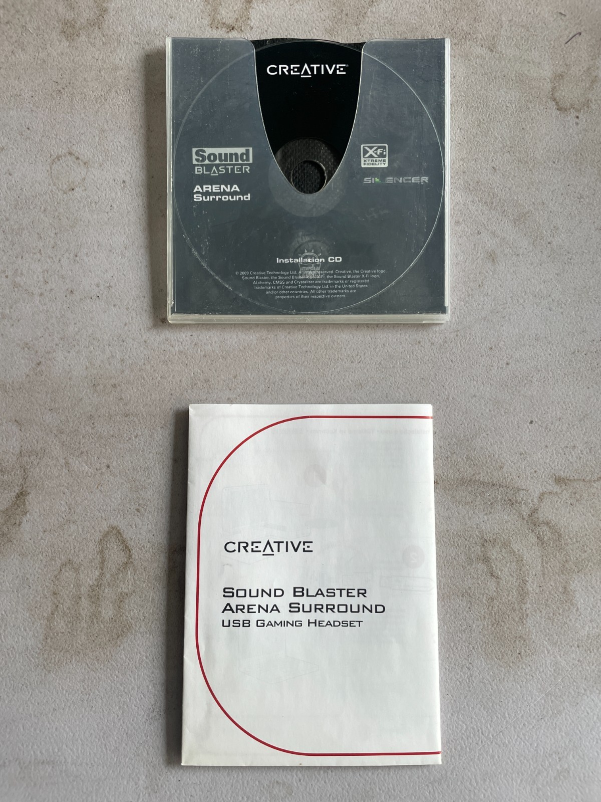 Creative Sound Blaster Arena Surround Headset Manual And CD