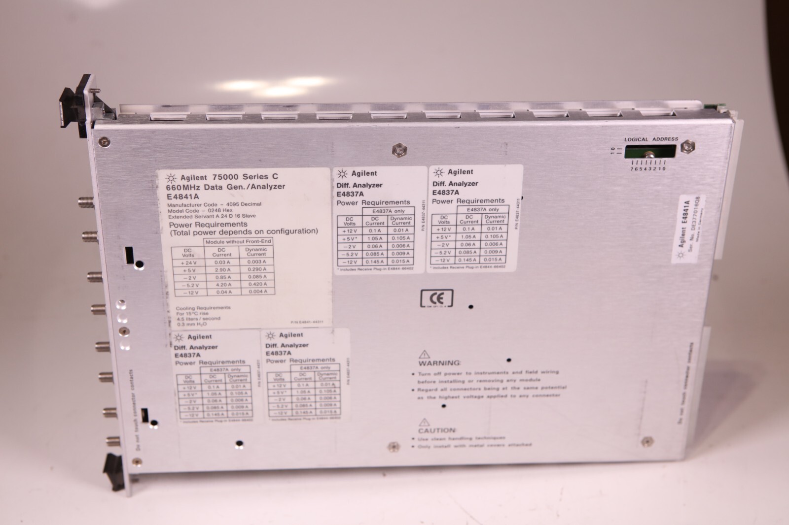 HP E4841A 75000 Series C 660MHz Data Gen Analyzer Module