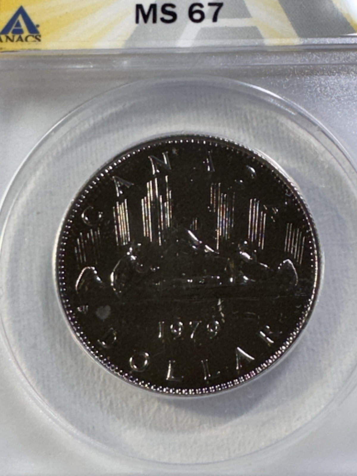 1979 Canada 1 Dollar Proof Like Graded MS 67 by ANACS Voyageur