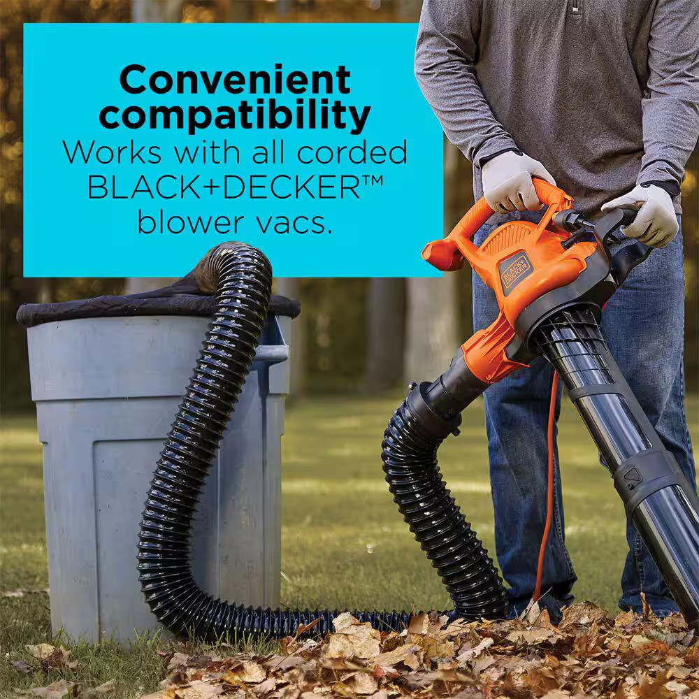 Leaf Collection System Attachment for Corded BLACK+DECKER 2-In-1 Leaf Blower/Vac