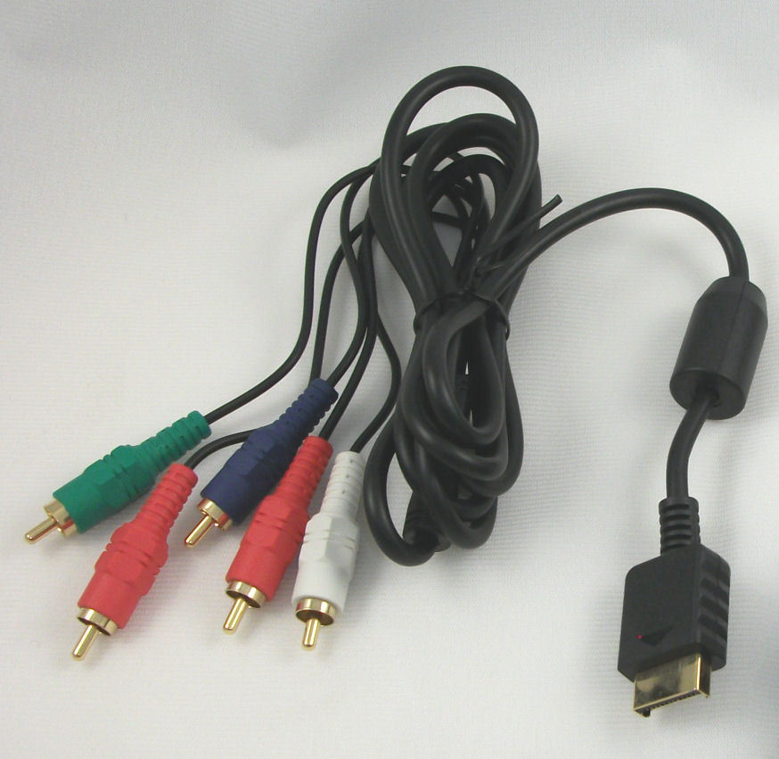 SLIM PS2 SCPH-90001 Hookup Connection Kit Power Cord HD Component AV Cable