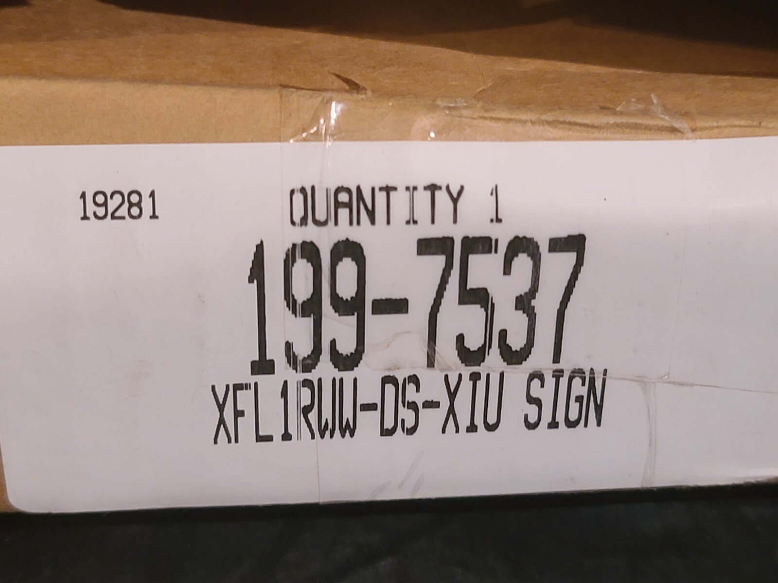 NEW IN BOX SILTRON Emergency System #199-7537SIL X RAY IN USE Sign