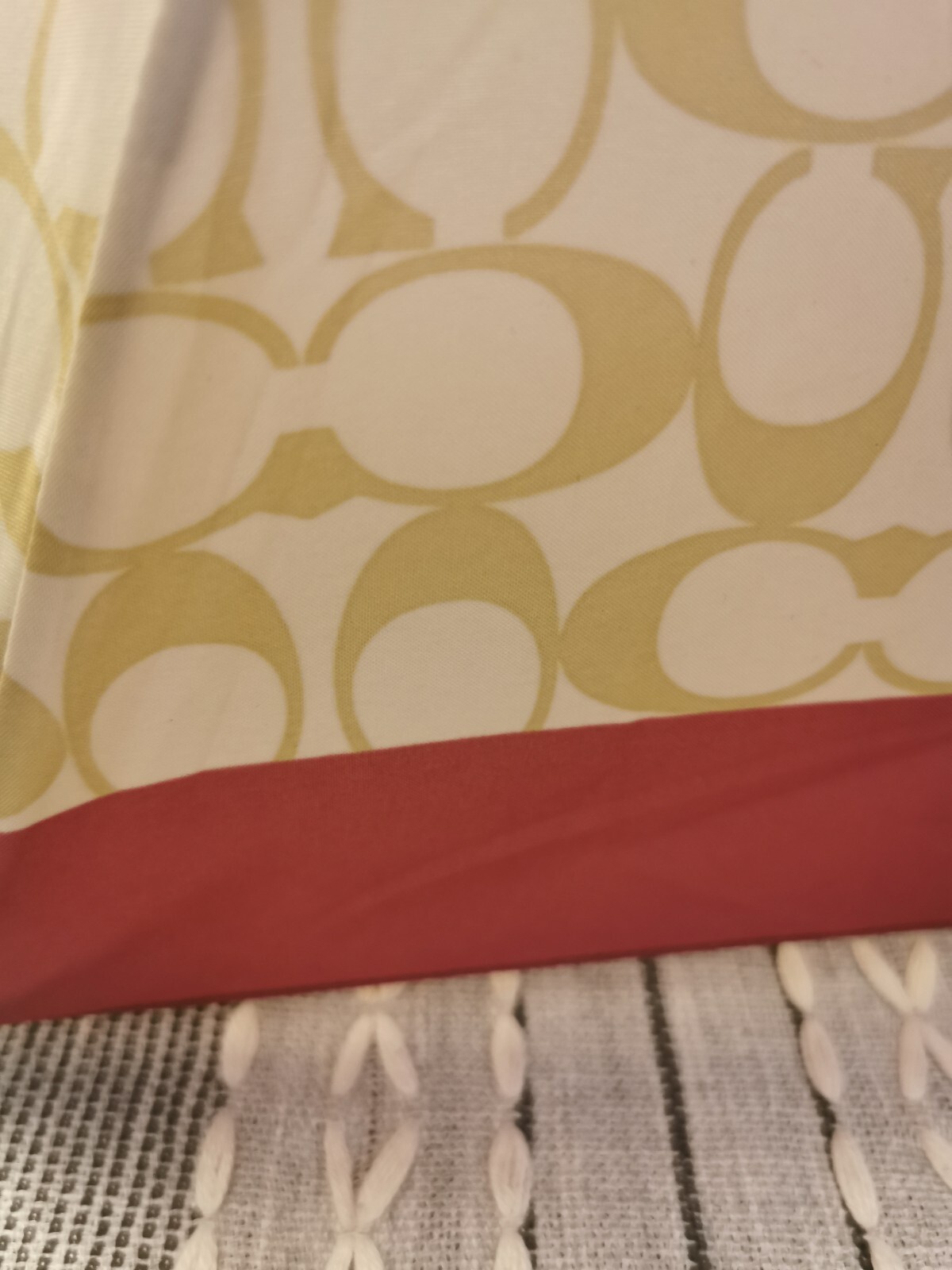 New With Tags Coach Umbrella Ivory Rouge