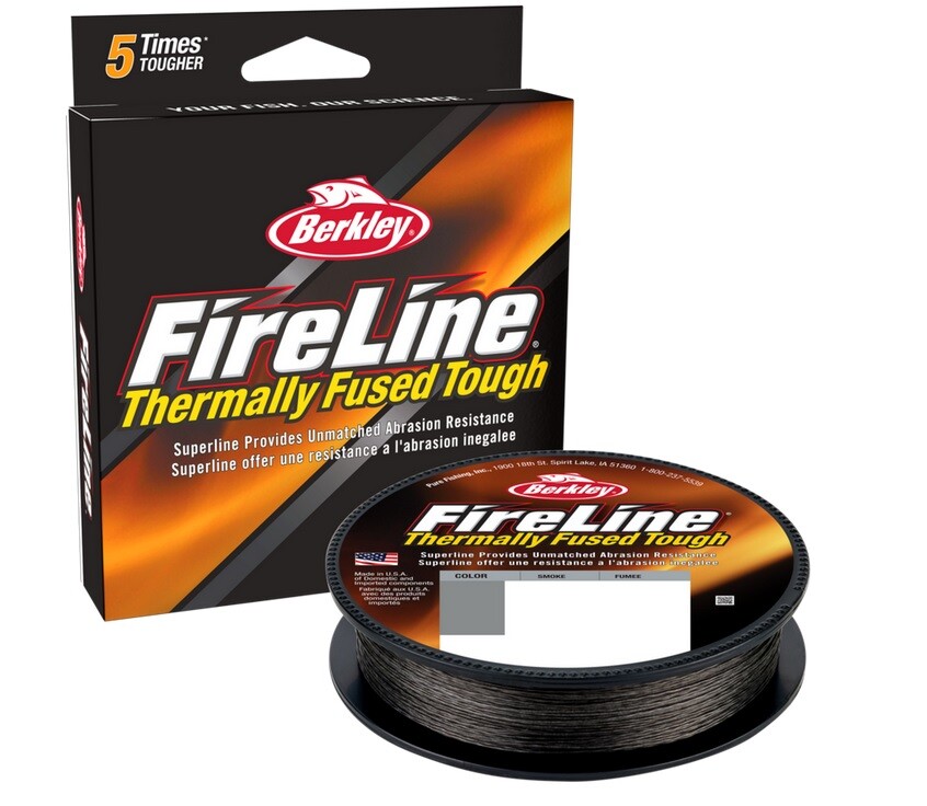 10m Berkley Fireline Fused Original Smoke Braided Line Braid Fishing Line
